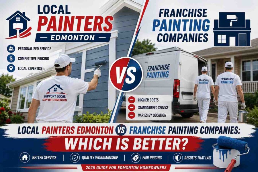 Local Painters Edmonton vs Franchise Painting Companies: Which Is Better?